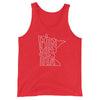 Minnesota State Workout Tank Top ThatMNLife Tank Top Red Triblend / XS Minnesota Custom T-Shirts and Gifts