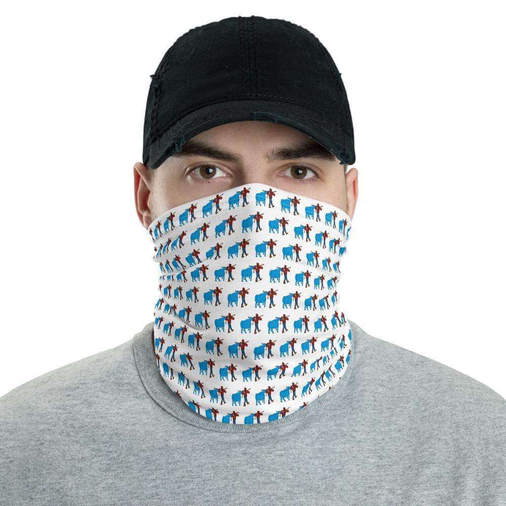 Paul Bunyan + Babe the Blue Ox Minnesota Neck Gaiter/Face Mask/Bandana ThatMNLife Headwear Minnesota Custom T-Shirts and Gifts