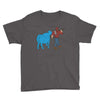 Paul Bunyan/Babe the Blue Ox Youth T-Shirt ThatMNLife T-Shirt Charcoal / XS Minnesota Custom T-Shirts and Gifts