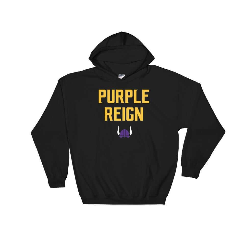 Purple Reign Hoodie - Minnesota Vikings Fan Hooded Sweatshirt ThatMNLife Hoodie Black / S Minnesota Custom T-Shirts and Gifts